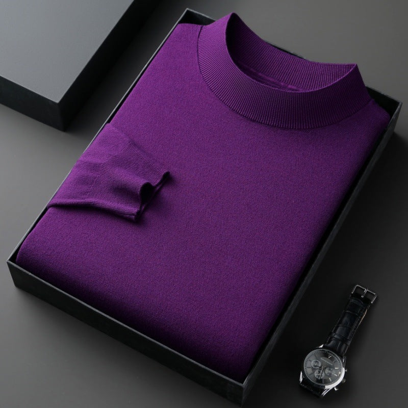 Eleganter Herren Pullover aus Baumwolle Fein Gestrickt