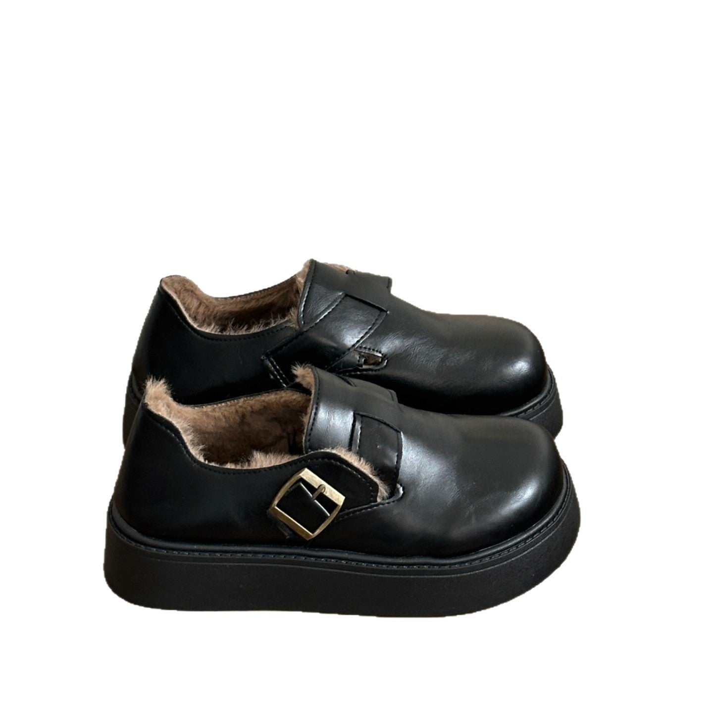 Damen Mokassins Bequem Schnallenverschluss Komfort Schuhe