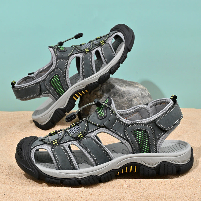 Damen Outdoor-Sandalen Sportlich Schnellschnürer Stabiler Sohle
