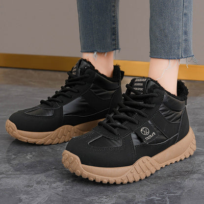Damen Winter Sneaker Warm Kuschelig High Top Sneaks