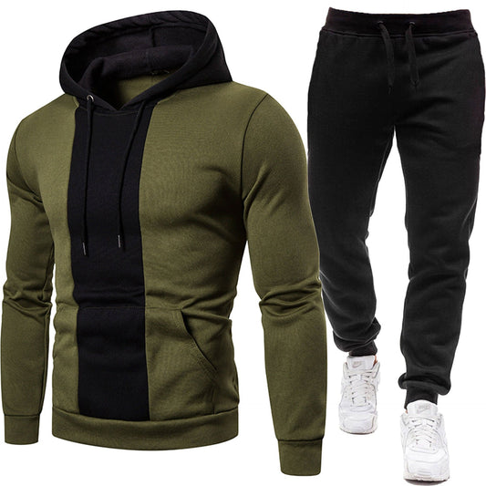Herren Sportbekleidung Kapuzenjacke Jogginghose Set - BerlinGlamour