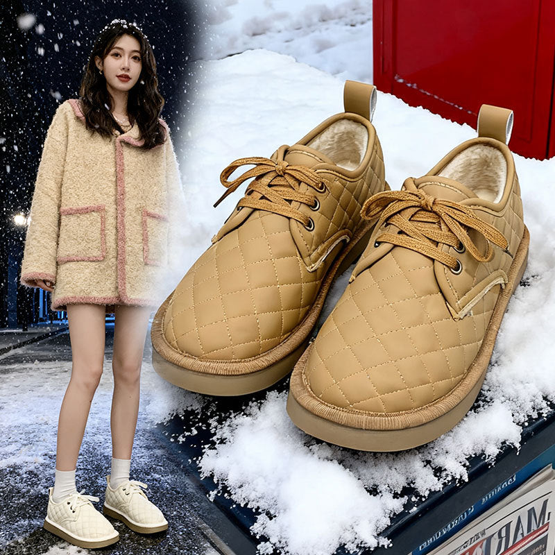 Damen Sneaker Bequem Isoliert Gesteppt Winter - BerlinGlamour