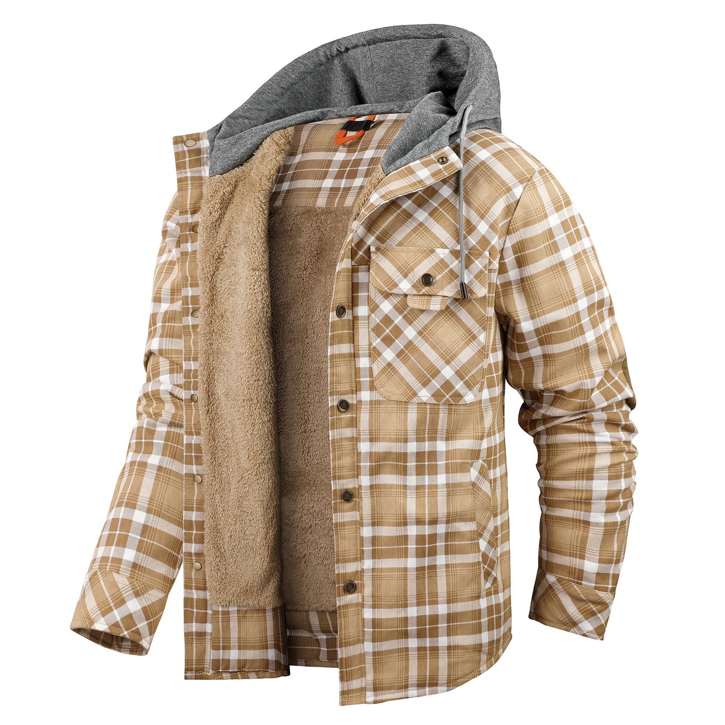 Herren Flanelljacke Weich Warm Mit Futter