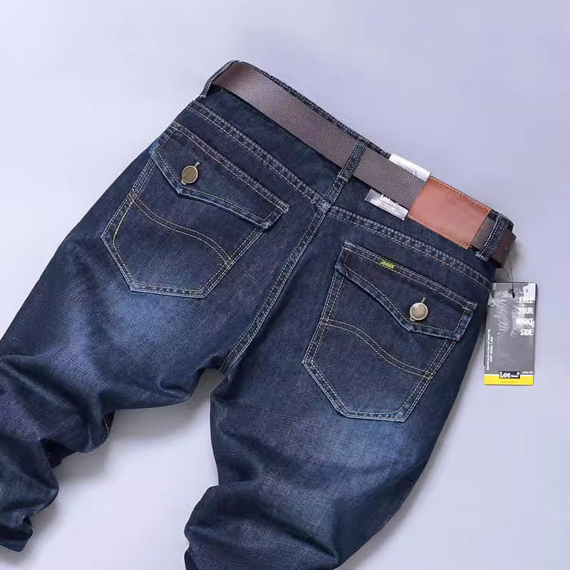 Herren Jeans Slim Fit Elastisch Komfortabel