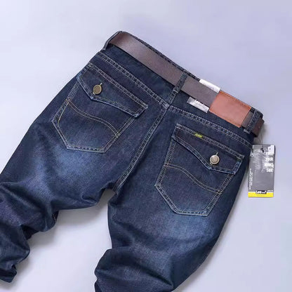 Herren Jeans Slim Fit Elastisch Komfortabel