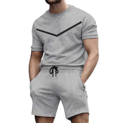 Herren Sport-Outfit Kurzarm elastisch mit Taschen