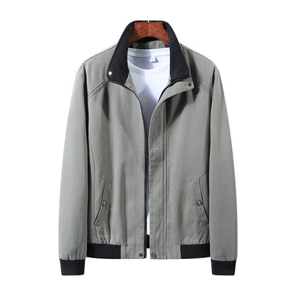 Herren Übergangsjacke Modern Stehkragen Praktisch Wasserabweisend