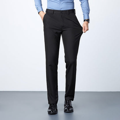 Herren Anzughose Klassisch Schwarz Slimfit