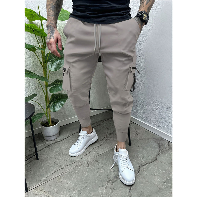 Herren Cargo-Jogginghose Modern Elastisch Mit Taschen
