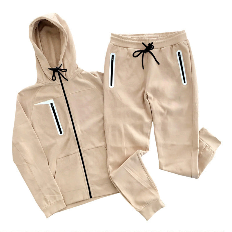Herren Sport-Set mit Elastischer Jacke und Bequemen Joggers