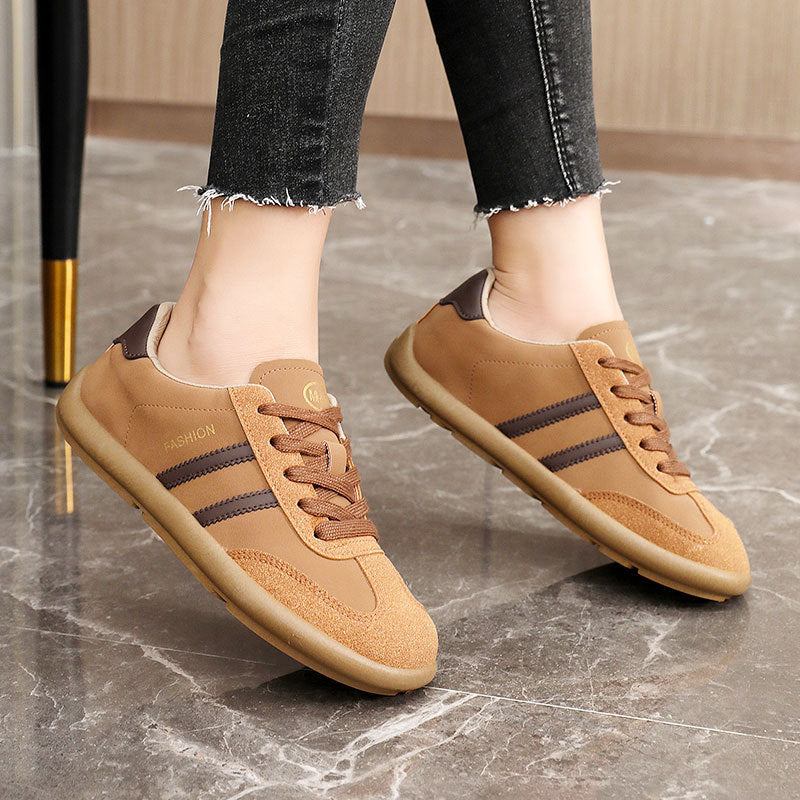 Damen Freizeitschuhe Veloursleder Weich Bequem