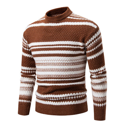 Herren Pullover Strick Modern Struktur Muster