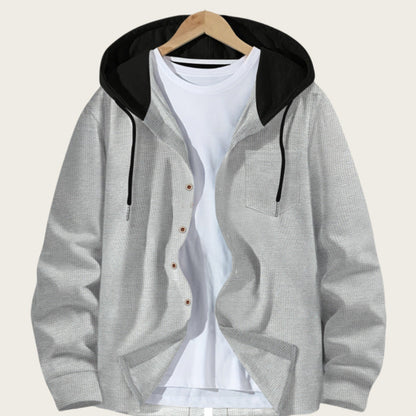 Herren Freizeitjacke Kapuzenjacke Mit Taschen - BerlinGlamour
