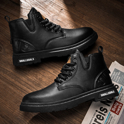 Damen Lederstiefeletten Lässig Chic Heidi Stil