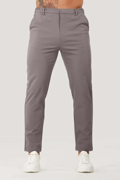 Herren Chino-Hosen Elegant Bequem Slimfit