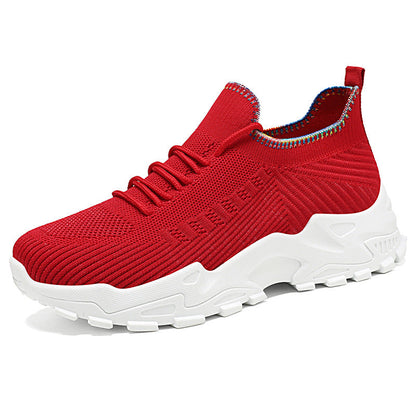 Damen Sneaker Sportlich Knit Elastisch Bequem