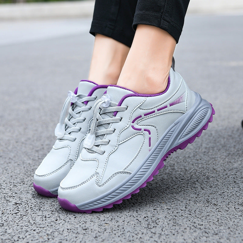 Damen Sport Schuhe Schnellverschluss Polster Sohle Bequem