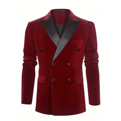 Herren Samtblazer Elegant Schimmernd Berlin Style