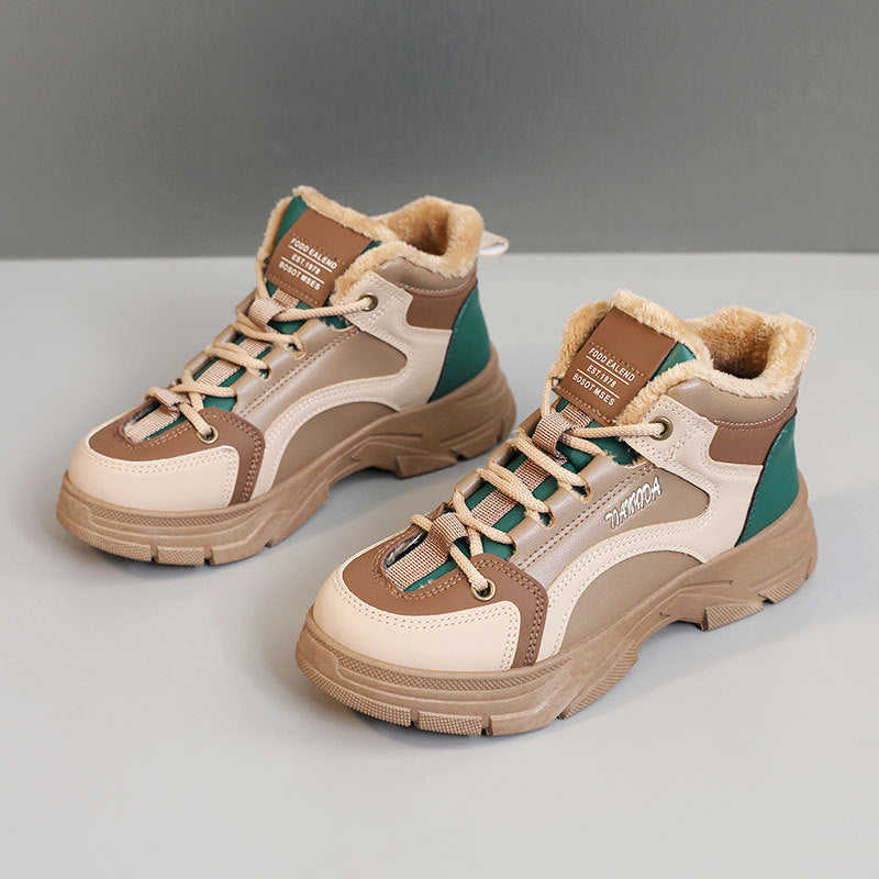 Damen Sneaker High-Top Warm kuschelig Innenfutter Winter