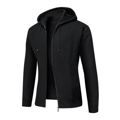 Herren Winterjacke Kapuzenjacke Gefüttert Warm