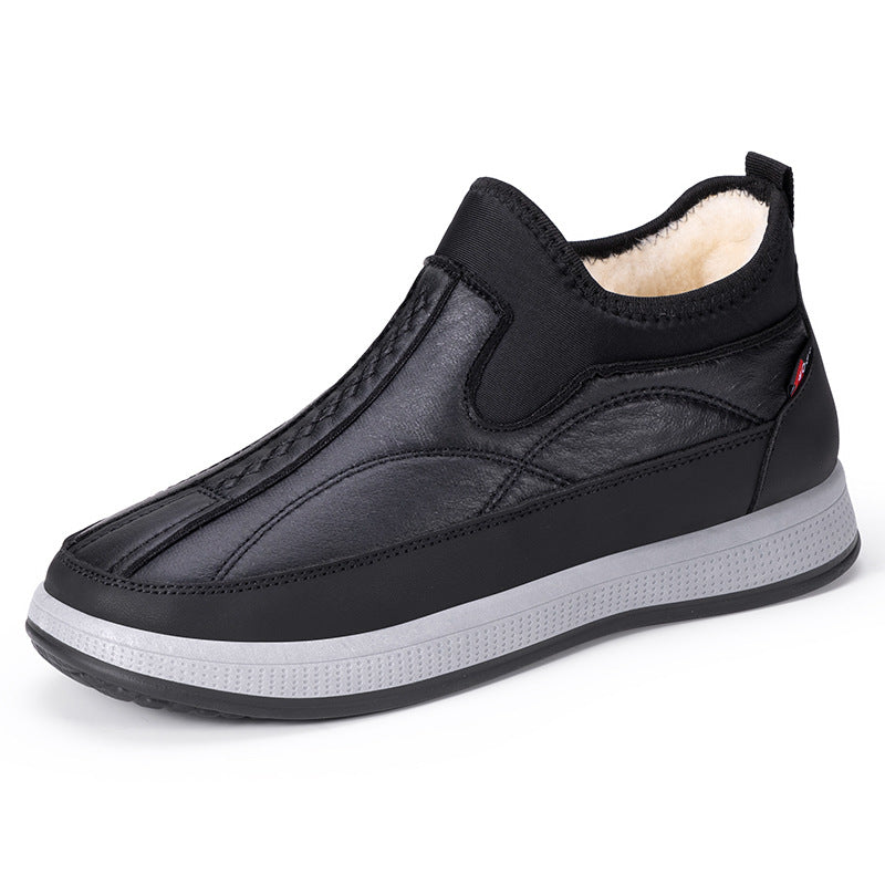 Damen Winter Sneaker Bequem Slip-On Schneestiefel Mode