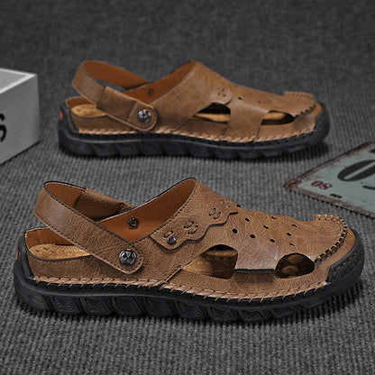 Damen Ledersandalen Sommerlich Offen atmungsaktiv