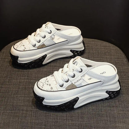 Damen Sneaker Offene Ferse Rutschfest Schuhe Sportlich - BerlinGlamour