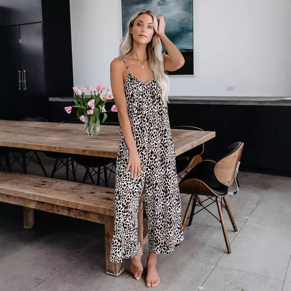 Damen Maxijumpsuit Leicht Tie-Dye Sommer