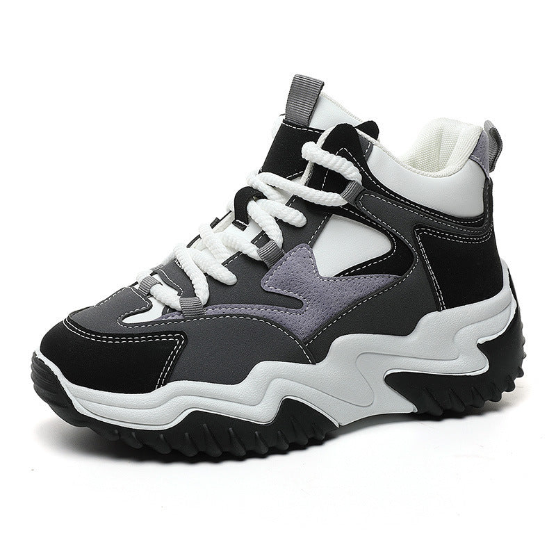 Damen Sneaker Sport High-Top Laufschuhe Komfort Sohle - BerlinGlamour