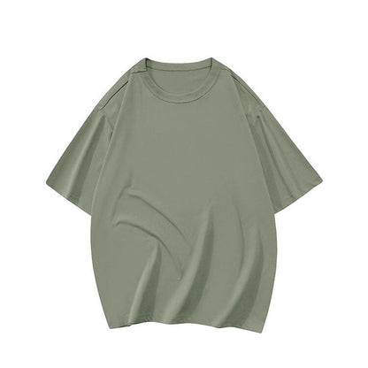 Damen T-Shirt Oversized Lässig Baumwolle