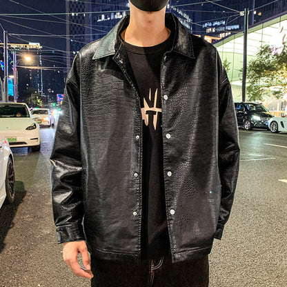 Herren Freizeitjacke Modern mit Knöpfen Trendig - BerlinGlamour