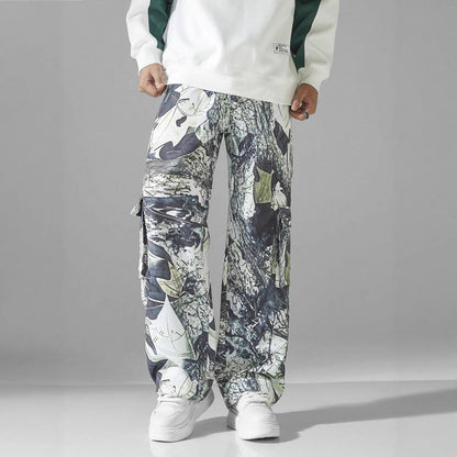 Herren Cargohose Modern Bequem Muster Hose