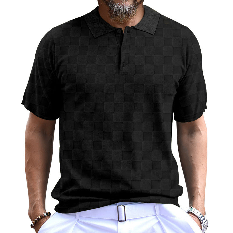 Herren Polo-Shirt Modern mit Struktur und Komfort-Kragen