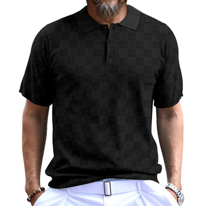 Herren Polo-Shirt Modern mit Struktur und Komfort-Kragen