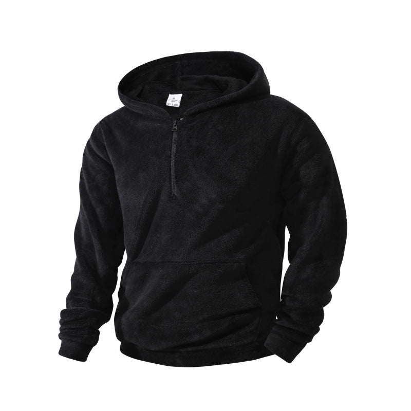Herren Fleece Pullover Kapuzenpullover Langarm Warm