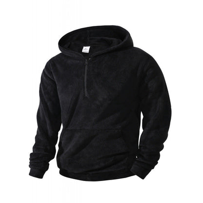 Herren Fleece Pullover Kapuzenpullover Langarm Warm