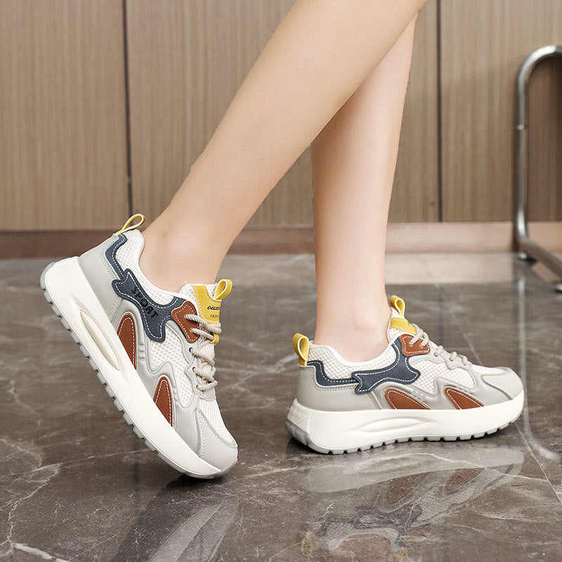 Damen Sport Sneaker atmungsaktiv Laufsohle Weich