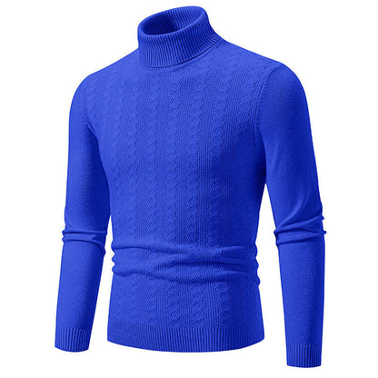 Herren Pullover Rollkragen Struktur Design Modern