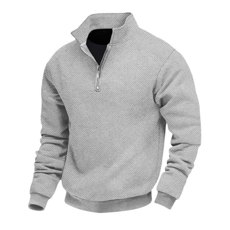 Herren Pullover Strukturiert Hochkragen Berlin Style