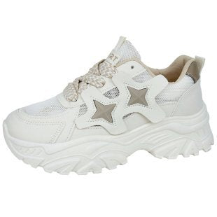 Damen Sneaker Chunky Sterne Schuhe Trendy