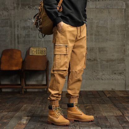 Herren Cargo-Hose Robust Multifunktional Taschen Baumwolle