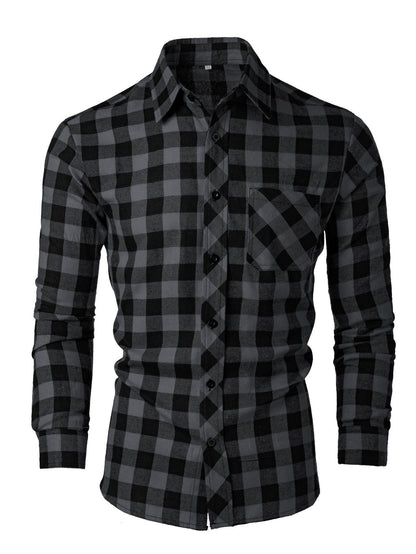 Herren Flanellhemd Karierter Stil Berlin