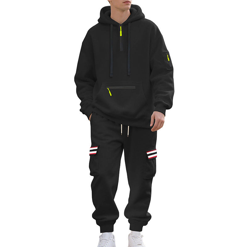 Herren Jogginganzug Sportlich Sweatshirt Hose Baumwolle