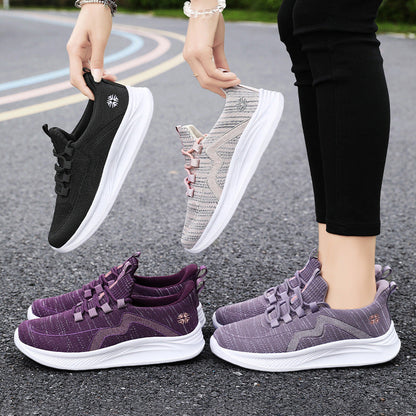 Damen Sportsneakers Atmungsaktiv Elastisch Laufschuhe