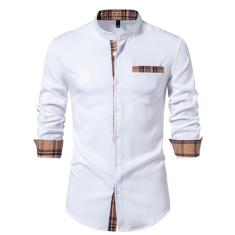 Herren Hemd Langarm Kariert Modern Berlin Style