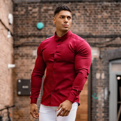 Elegantes Herren Hemd Business Modell