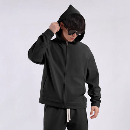 Herren Freizeitjacke Strukturiert Mit Taschen Modern