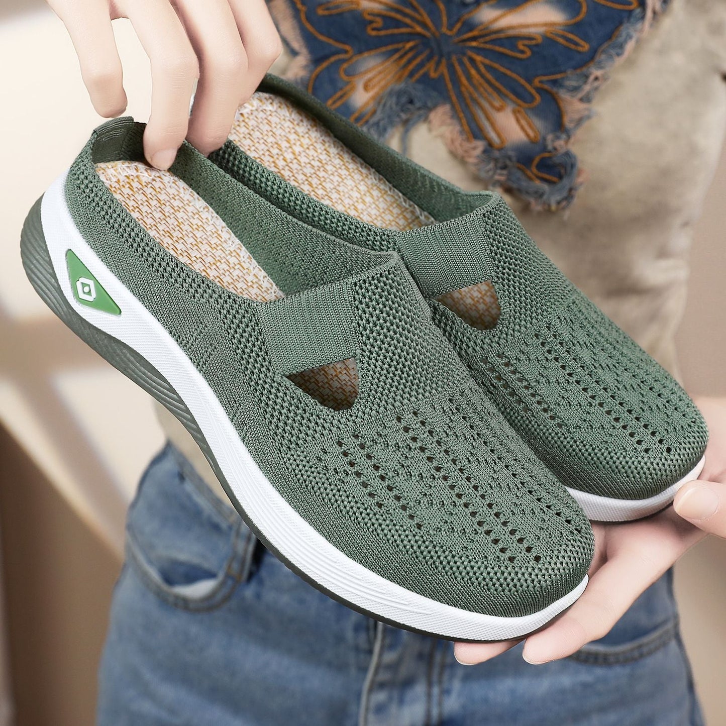 Damen Clogs Atmungsaktiv Rutschfest Bequem Freizeit