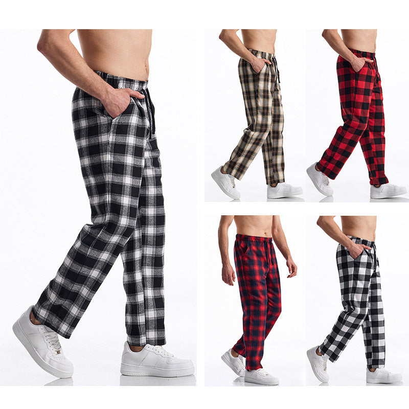 Herren Karohose Bequem Komfortabel Stretch