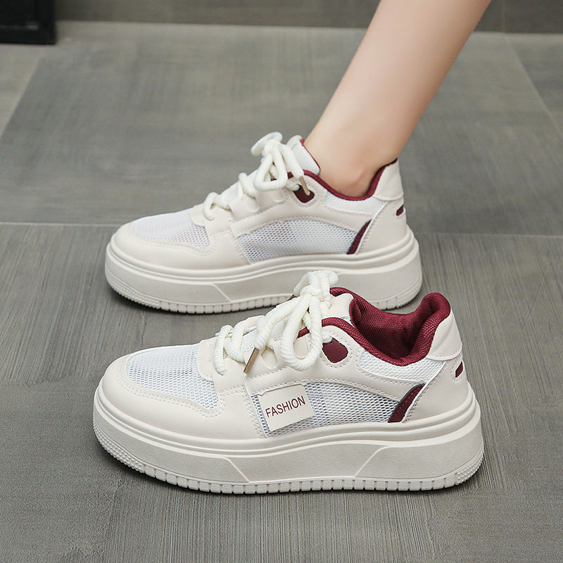 Damen Sneaker Atmungsaktiv Mesh Komfort Laufsohle